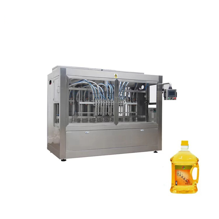 Машына для напаўнення бутэлек сланечнікавым алеем 1л