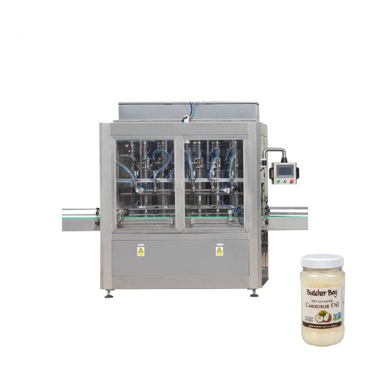 PLC кіраванне 8 сопламі шкляны слоік з варэннем